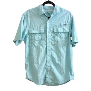 World Wide Sportsman Fishing Shirt Short Sleeve Button‎ Up Outdoor Vented Medium